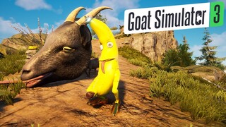 KAMBINGKU BERTEMU UFO DAN MENJADI PISANG GILA!Goat Simulator 3 GAMEPLAY #4