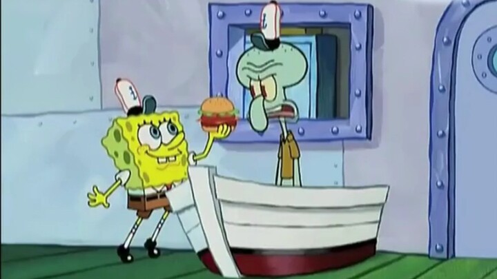 Bisakah Squidward yang bermuka dua menolak Krabby Patty yang lezat?