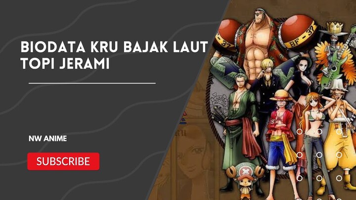 Biodata Kru Bajak Laut Topi Jerami ! Usia Mugiwara dan Nakamanya - One Piece Update