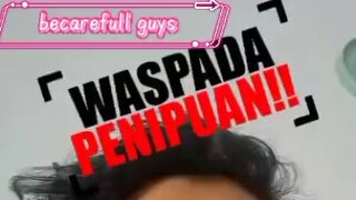 kalian wajib lebih berhati hati ya guys begitu banyak modus penipuan