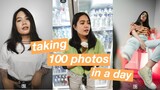 taking 100 fotos in a day