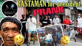 RASTAMAN (half human halft zombie) for president PRANK | sana all | with mar roxas parody |maskelstv