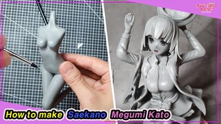 Kato Megumi Clay Figure | Saekano | How to Raise a Boring Girlfriend | How to make | Clay Tutorial