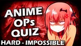 Anime Opening Quiz - 70 SONGS (HARD - IMPOSSIBLE)