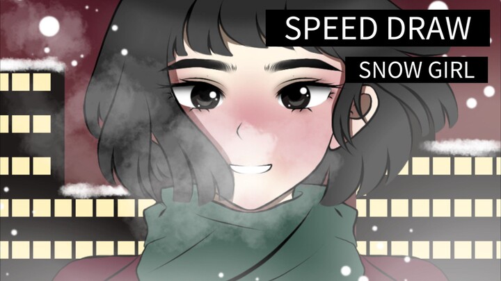 SPEED DRAW|| SNOW GIRL❄️