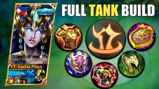 KADITA FULL TANK BUILD AND EMBLEM! (You Must Try) GLOBAL KADITA BEST TANK BUILD 2022 | MLBB