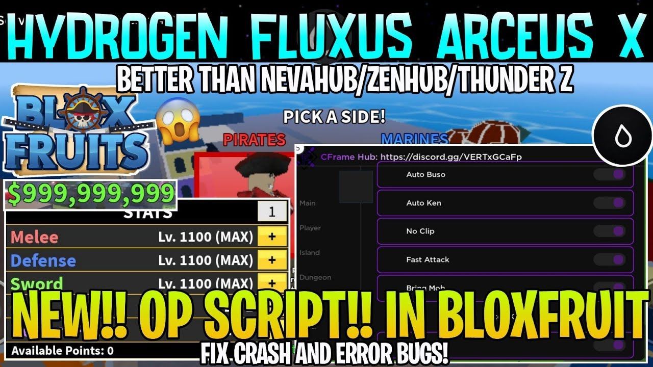 HYDROGEN NEW OP SCRIPT IN BLOXFRUIT NO CRASH NO ERROR!! - BiliBili