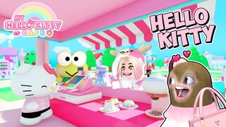 MOMON & ATUN BUKA CAFE UNYU UNYU di HELLO KITTY CAFE ROBLOX @BANGJBLOX