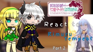 How NOT to Summon a Demon Lord react to Rimuru Tempest「Part 2/?」