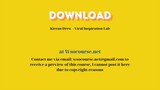 Kieran Drew – Viral Inspiration Lab – Free Download Courses