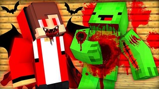 Maizen JJ Turned into a VAMPIRE and Bit Mikey in Minecraft (Maizen Mazien Mizen)