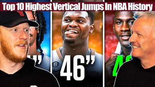 Top 10 Highest Vertical Jumps In NBA History REACTION | OFFICE BLOKES REACT!!