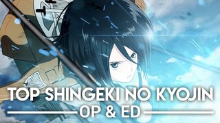 My Top Shingeki no Kyojin Openings & Endings [HD 1080p]