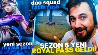 SEZON 6 YENİ ROYAL PASS GELDİ😮 DUO SQUAD RANK KASIYORUZ ! | PUBG MOBILE