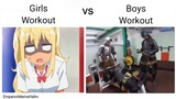 Girls Workout vs Boys Workout