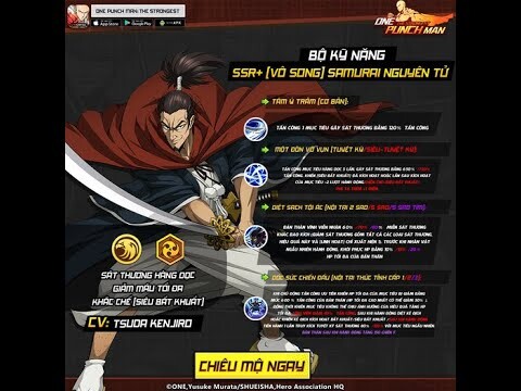 Hướng Dẫn Sử Dụng Và Nâng Cấp Trang Bị Cho Samurai SSR+ One Punch Man The Strongest