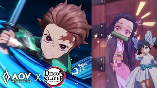 AOV X Demon Slayer : Kimetsu No Yaiba | Yan - Tanjiro, Keera - Nezuko, Alice Butterfly Mansion