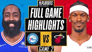 76ERS vs HEAT FULL GAME 2 HIGHLIGHTS | NBA Playoffs 2022 Highlights Game 2 76ers vs Heat NBA 2K22