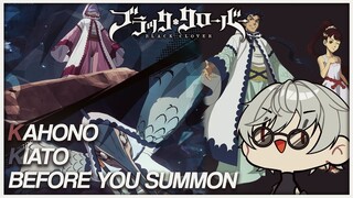 BEFORE YOU SUMMON: KIATO & KAHONO! | Black Clover Mobile