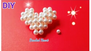 สอนร้อยลูกปัด รูปหัวใจน่ารักๆ ทำง่าย Beaded Heart