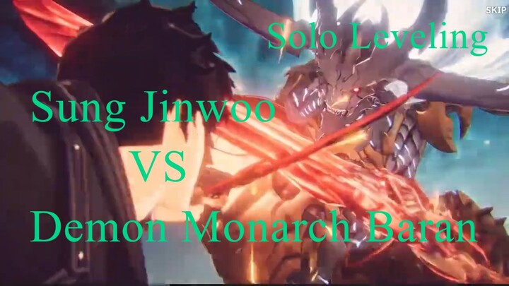 Monarch of White Flames Baran Vs Sung Jinwoo - Solo Leveling Arise