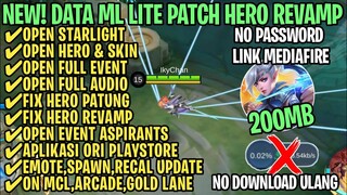 Data ML Lite Full Event 200Mb Patch Hero Revamp | ML Lite | Cara Mengatasi Lag & Patah Patah ML