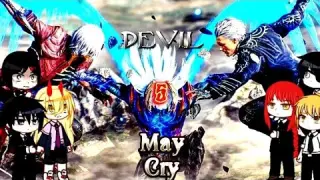 Chainsaw man react to DEVIL MAY CRY 5