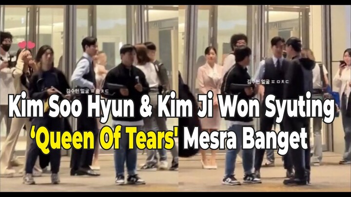 Kim Soo Hyun & Kim Ji Won Syuting 'Queen Of Tears' Mesra Banget