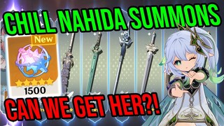 Chill Nahida Summons. Can 1500 Fates get C6R5 Nahida? Genshin Impact 3.2