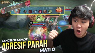 Lancelot Jeje Savage di Rank Tinggi ! Gameplay Agresif Parah Tanpa Mati - Mobile Legends