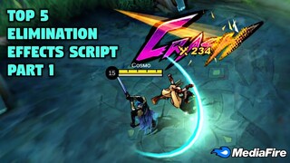 Top 5 Elimination Effects Script - Part 1 | Replace Classic Elimination - Full Effects | No Password