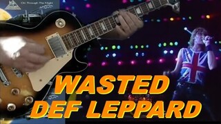 DEF LEPPARD WASTED guitar cover lesson by SAKIS KOTSIALIS
