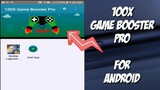 100x Game Booster Pro - Game Booster Good For Android Gamings | 100% Working