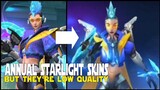 ANNUAL STARLIGHT SKINS BUT THEY'RE LOW QUALITY | MOBILE LEGENDS LITE | MLBB WTF