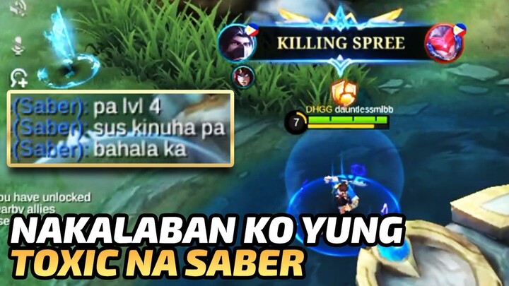 nakalaban ko yung toxic na saber