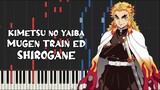 Kimetsu no Yaiba [Demon Slayer]: Mugen Train Ed - Shirogane by LiSA (Piano Tutorial & Sheet Music)