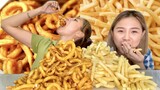 FRIES OVERLOAD!!! MCDONALDS Twister Fries & French Fries Mukbang