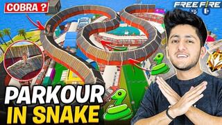 Snake Parkour Is So Funny 🤣 Hardest Parkour Challenge- Garena Free Fire