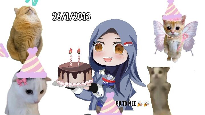 HBD too mee😘🥳🥳 //Di saluran i udah face reveal😱😱