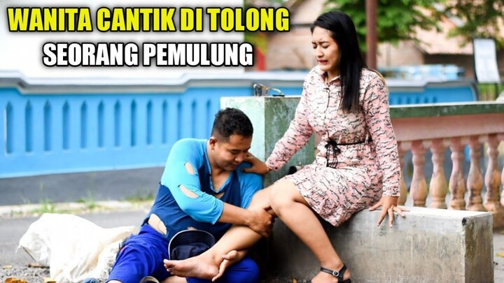 WANITA CANTIK DI TOLONG SEORANG PEMULUNG MENYELAMATKAN PERUSAHAANNYA NAMUN APA YANG TERJADI TERNYATA