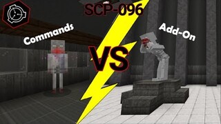 SCP-096 Add-on VS Commands! (Minecraft)