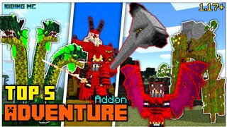 ⭐ Top 5 Addon PHIÊU LƯU Thú Vị Sinh Tồn Mới Cực Hay Bạn Nên Biết ? Minecraft Pe 1.17 | KIDING MC