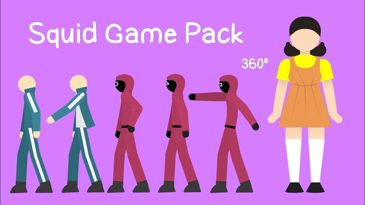 Download Squid Game pack Sticknodes || Shark anims ch.