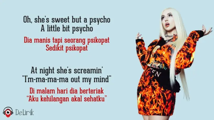 Sweet But Psycho - Ava Max (Lyrics video dan terjemahan)