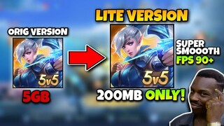 How To Switch MOBILE LEGENDS LITE VERSION Best for Low End Devices