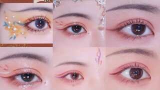 Trang điểm mắt, vẽ chu sa cổ trang Trung| Chinese ancient eyes makeup- Nhã Di Các.