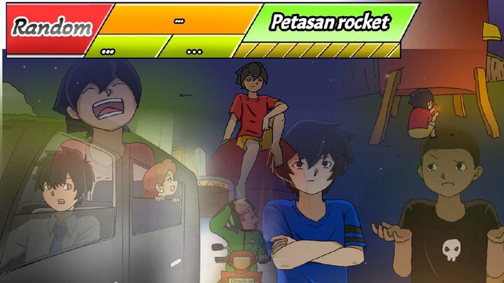 Petasan rocket | Animasi Alvi si bandel