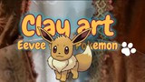 Eevee (Pokemon) Clay art.