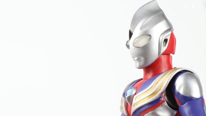 <Hoạt hình dừng chuyển động> Ultraman Tiga điêu khắc xương thật SHF (Mở hộp)