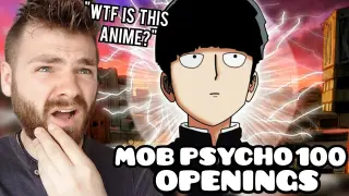 First Time Reacting to "MOB PSYCHO 100 Openings (1-3)" | Non Anime Fan!